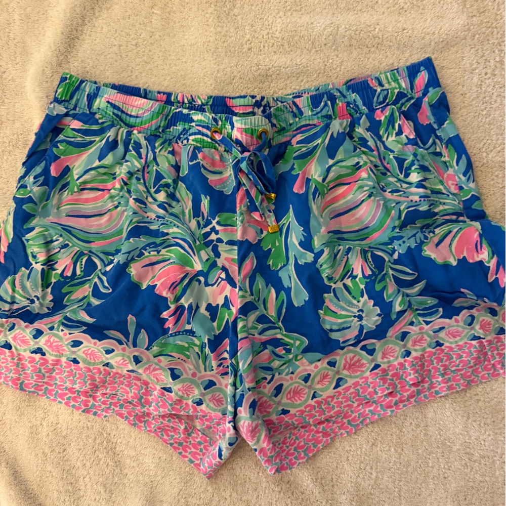 Floral Blue and Pink Crop Top